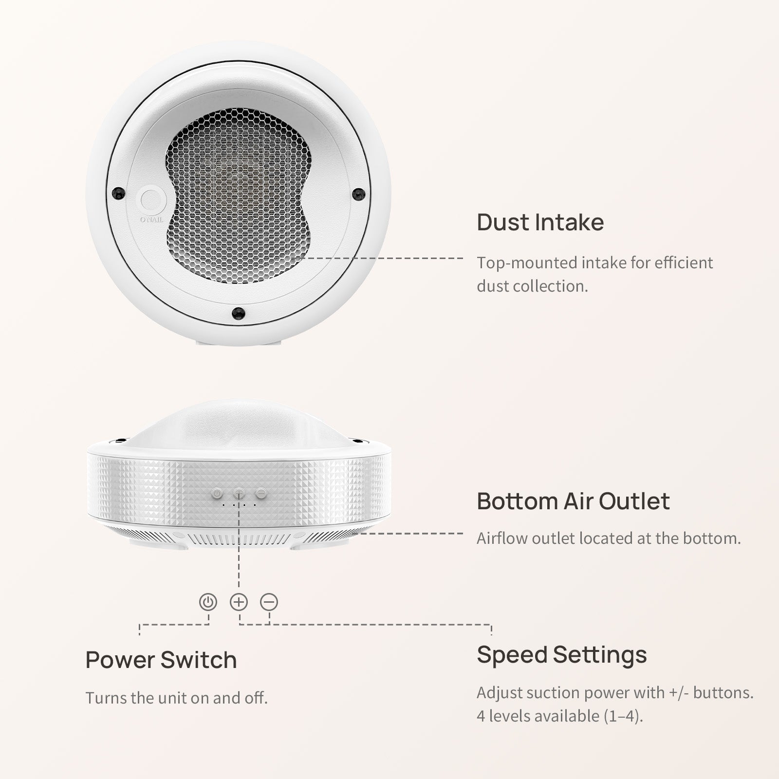 O NAIL Nail Dust Collector Tornado No.1